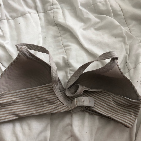 Women’s Beige Striped Bra - Picture 4 of 4